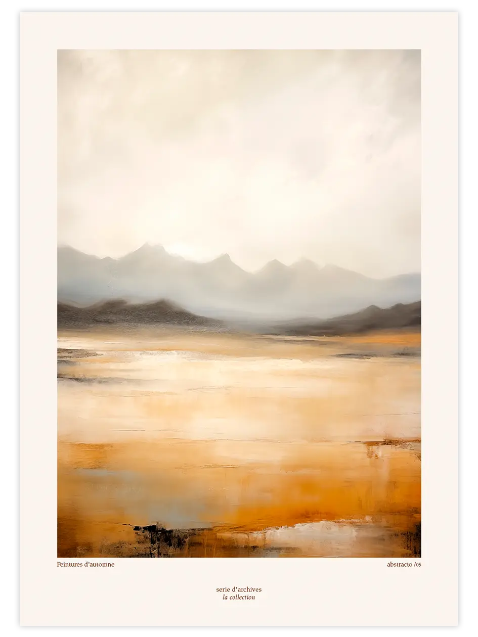 Peintures d’Automne N2 - Art Print Sanatsal Poster