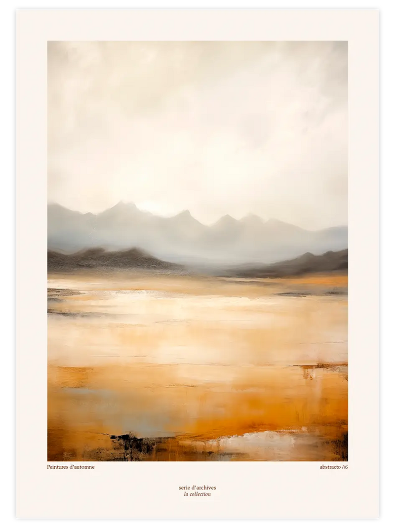 Peintures d’Automne N2 - Art Print Sanatsal Poster
