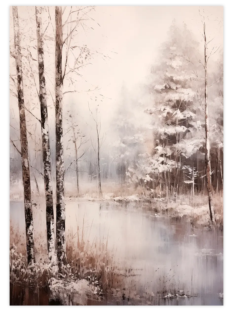 Kış Gün Doğumu - Art Print Sanatsal Poster
