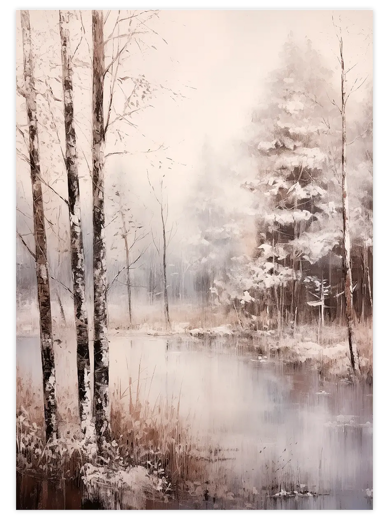 Kış Gün Doğumu - Art Print Sanatsal Poster
