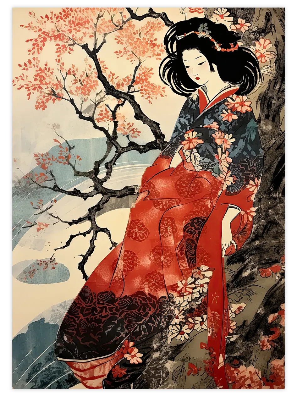 Spring in Kyoto - Art Print Sanatsal Poster
