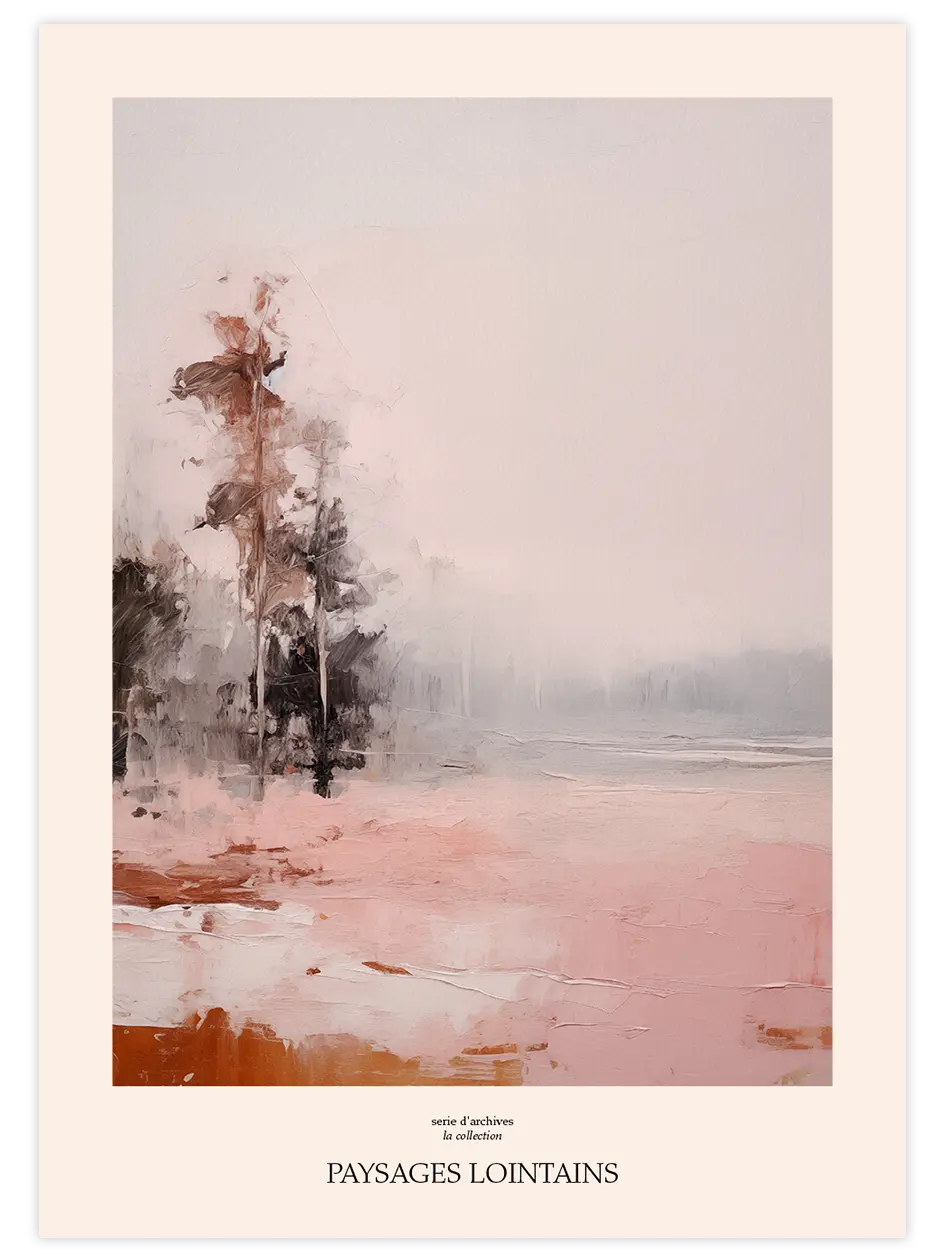 Paysages Lointains N2 - Art Print Sanatsal Poster