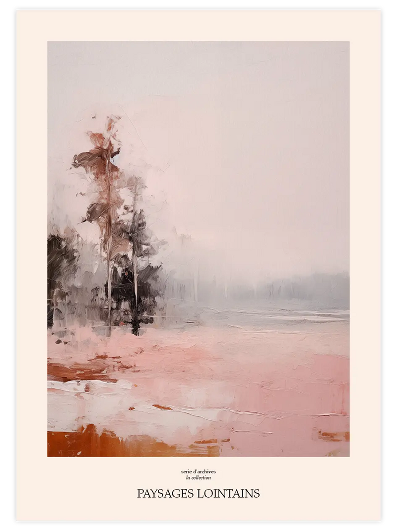 Paysages Lointains N2 - Art Print Sanatsal Poster