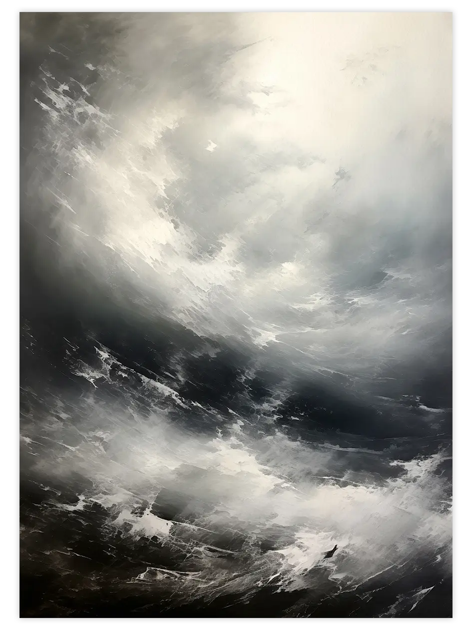 Denizin Yankıları - Art Print Sanatsal Poster
