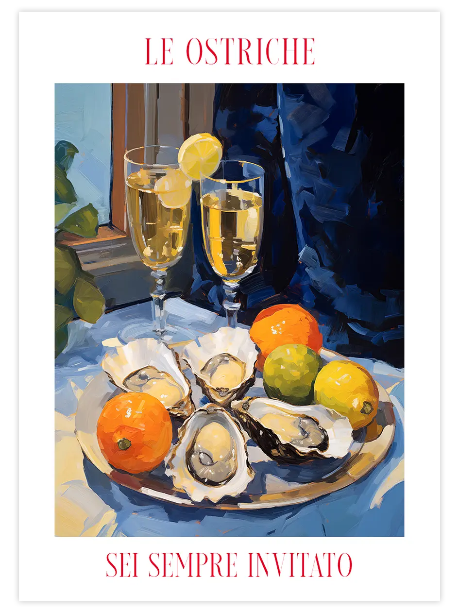 Le Ostriche N2 - Art Print Sanatsal Poster