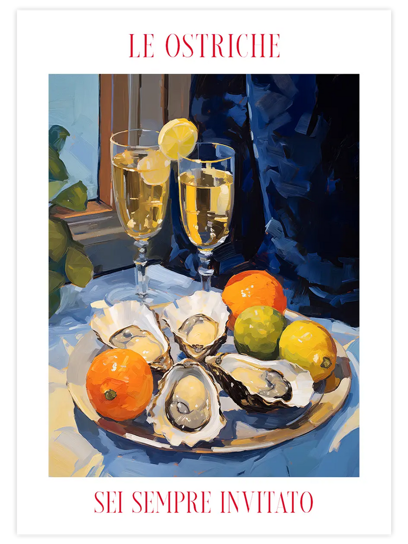 Le Ostriche N2 - Art Print Sanatsal Poster