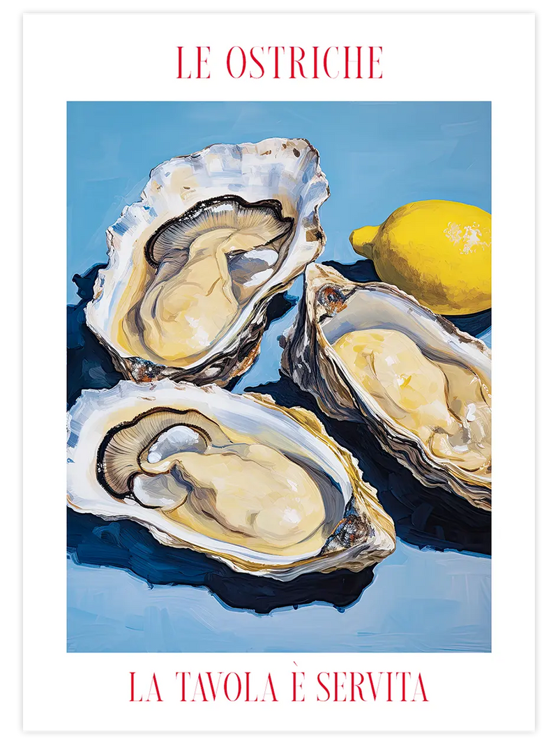 Le Ostriche - Art Print Sanatsal Poster