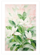 Pastel Leaves - Art Print