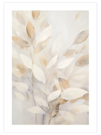 Beige Leaves - Art Print