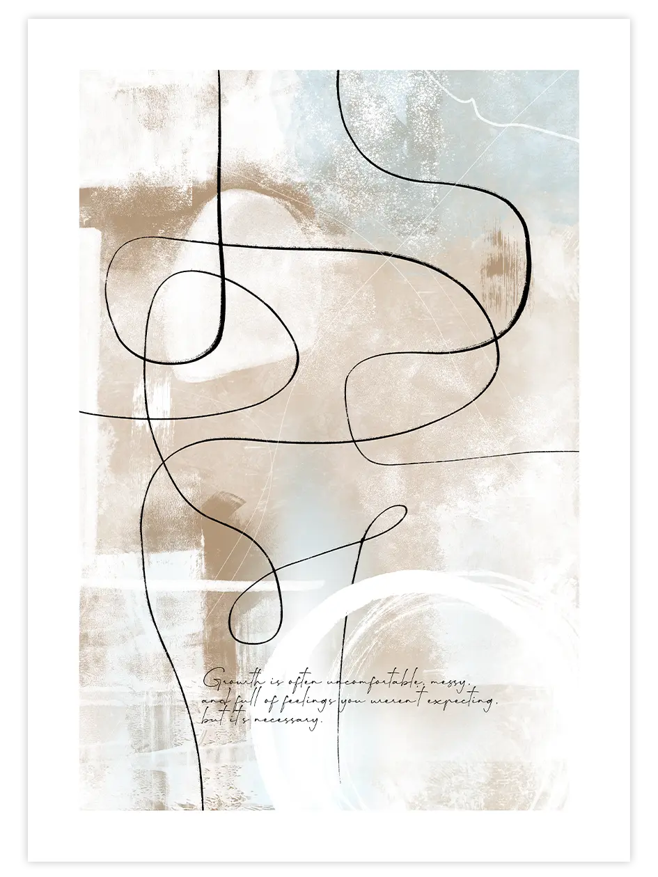 Abstract Lines N8 - Art Print Sanatsal Poster