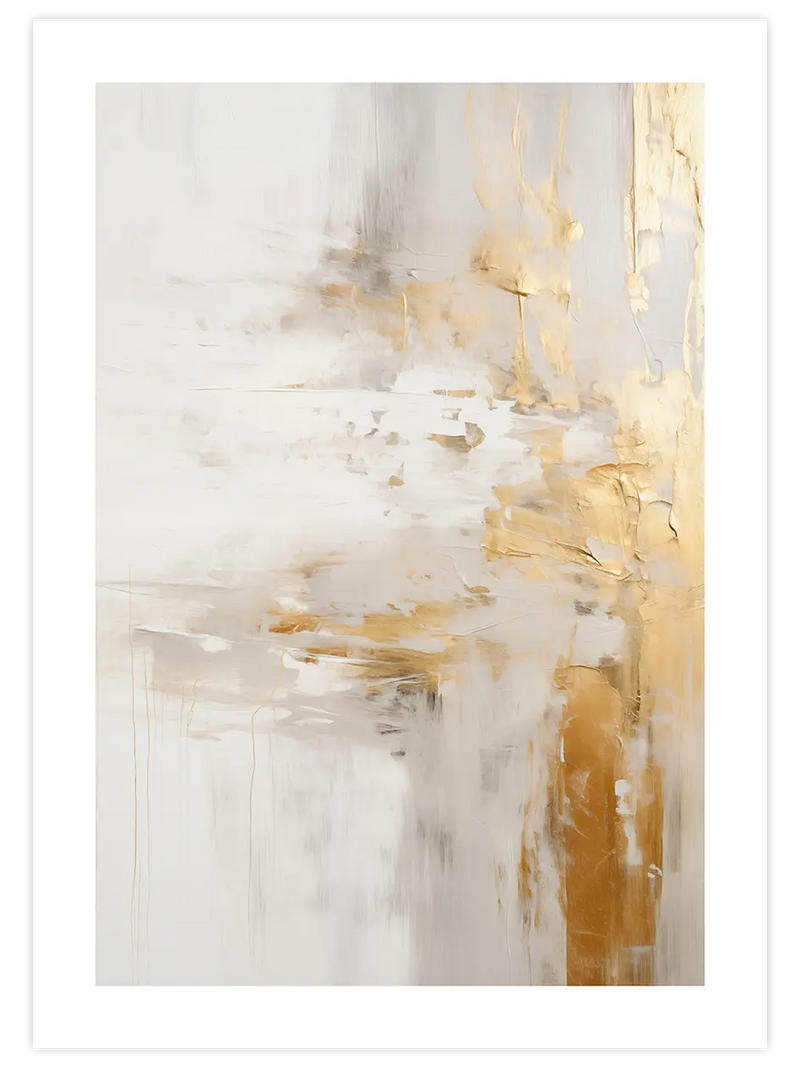 Splash of Gold - Art Print Sanatsal Poster