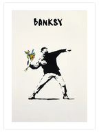 Banksy Flower Thrower - Art Print
