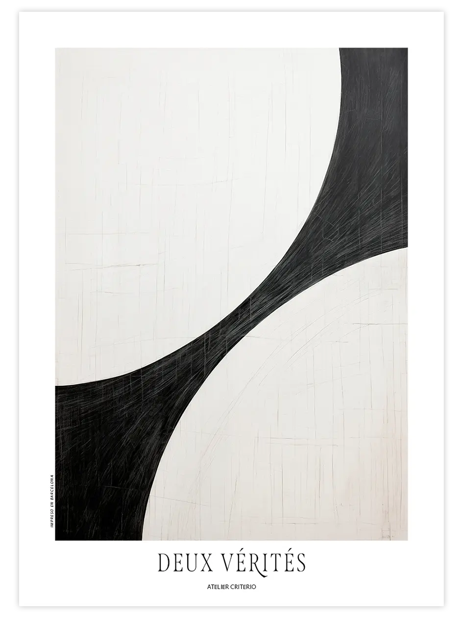Deux Vérités - Art Print Sanatsal Poster