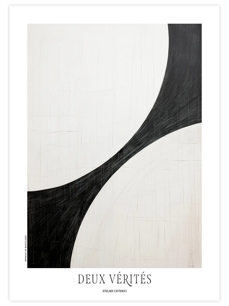 Deux Vérités - Art Print Sanatsal Poster