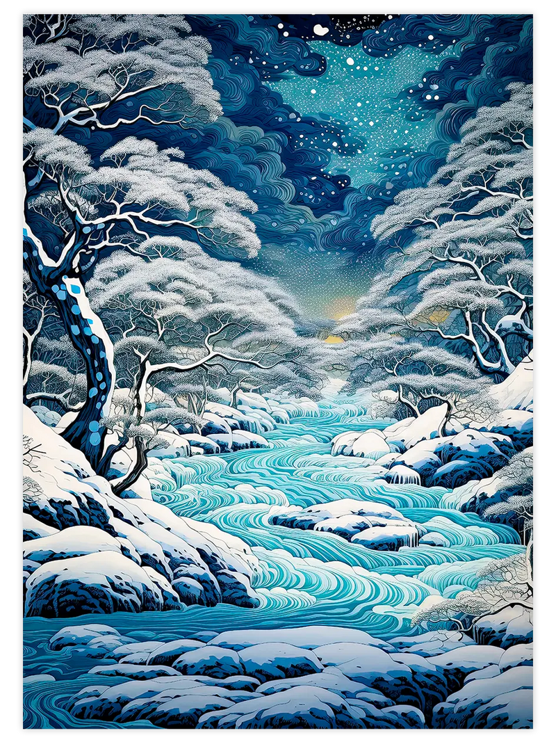 River of Okinawa - Art Print Sanatsal Poster