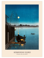 Kobayashi Evening Cool on Sumida - Art Print