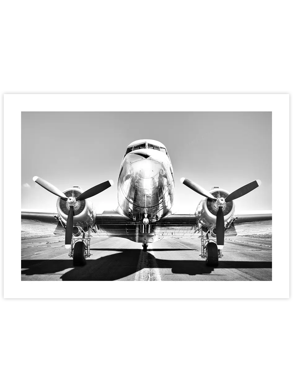 Vintage Uçak - Art Print Ürün ana görseli