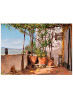Martinus Rorbye Loggia on Procida - Art Print