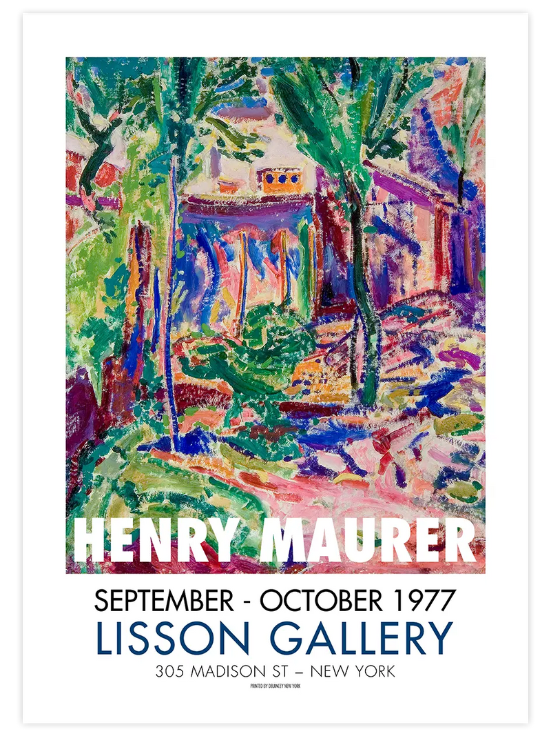 Henry Maurer Afiş N2 - Art Print Ünlü Ressamlar Poster