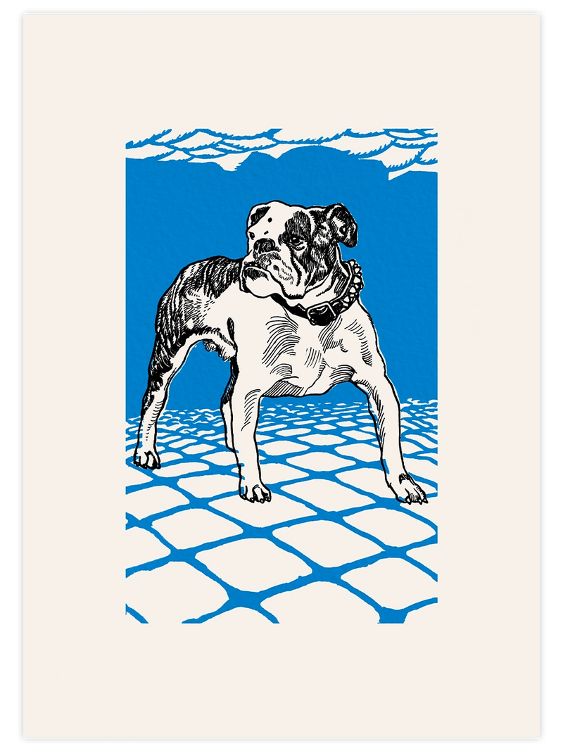 Vintage Bulldog - Art Print Ünlü Ressamlar Poster