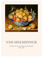 Van Hulsdonck Still Life With Lemons, Oranges And A Pomegranate - Art Print