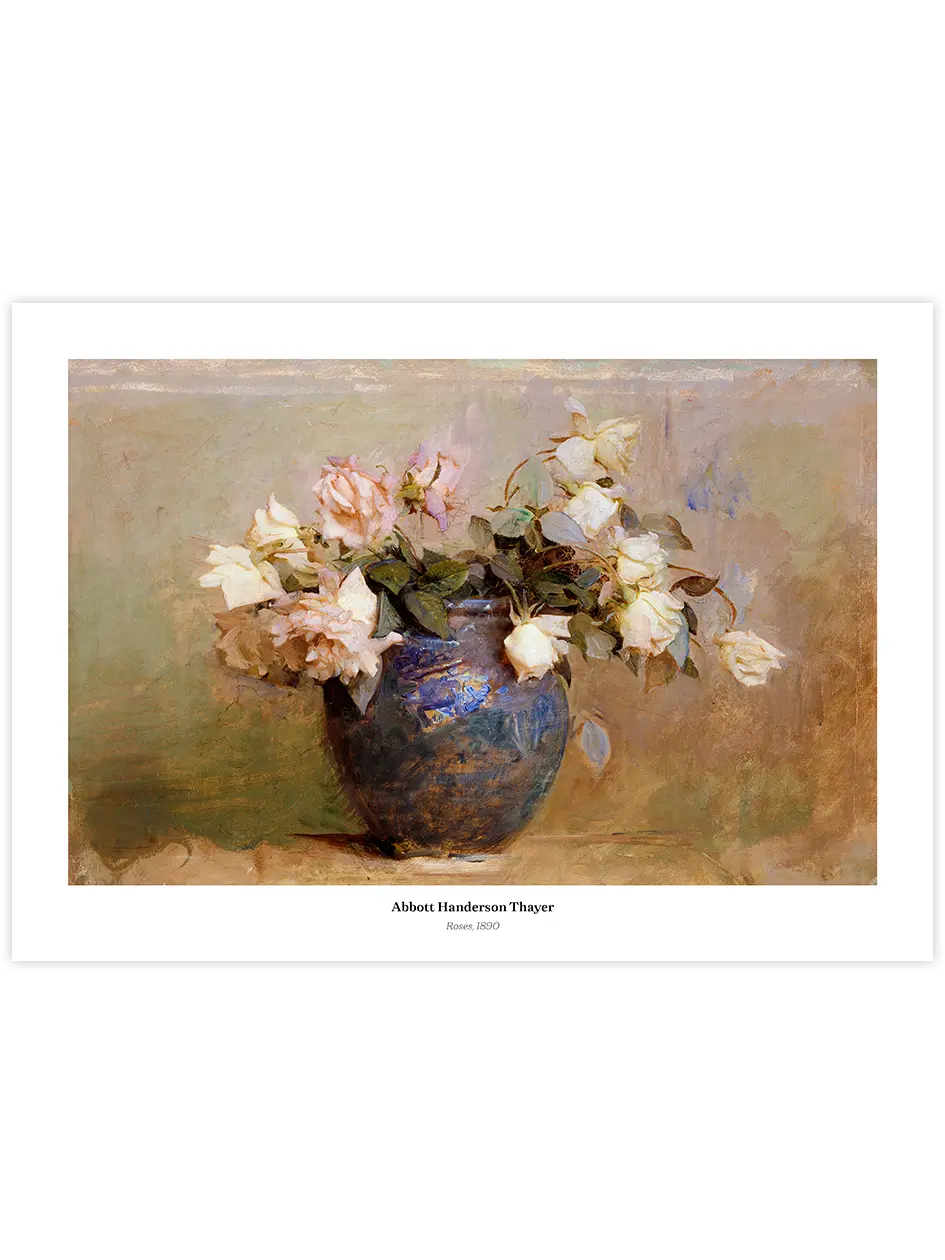 Handerson Thayer Roses - Art Print