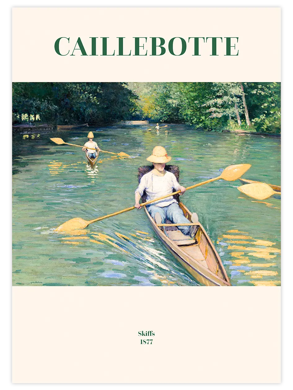Caillebotte Skiffs - Art Print Ünlü Ressamlar Poster