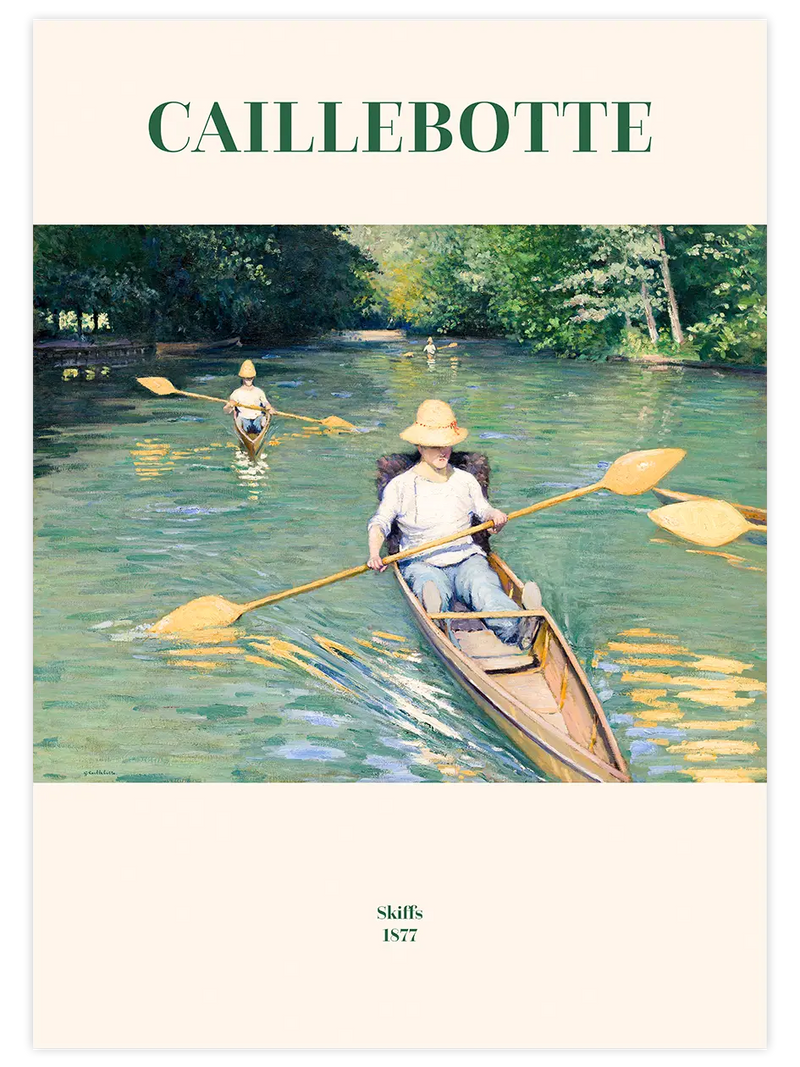 Caillebotte Skiffs - Art Print Ünlü Ressamlar Poster