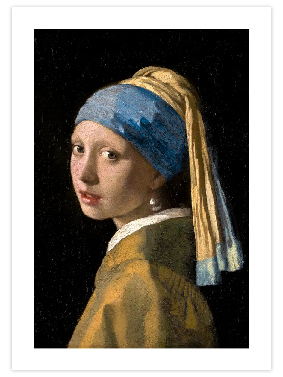 İnci Küpeli Kadın - Art Print Ürün ana görseli