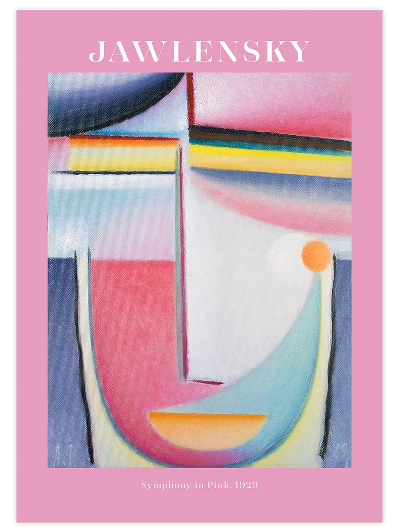 Jawlensky Symphony in Pink - Art Print Ünlü Ressamlar Poster