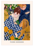 Pierre Bonnard Woman with Dog - Art Print