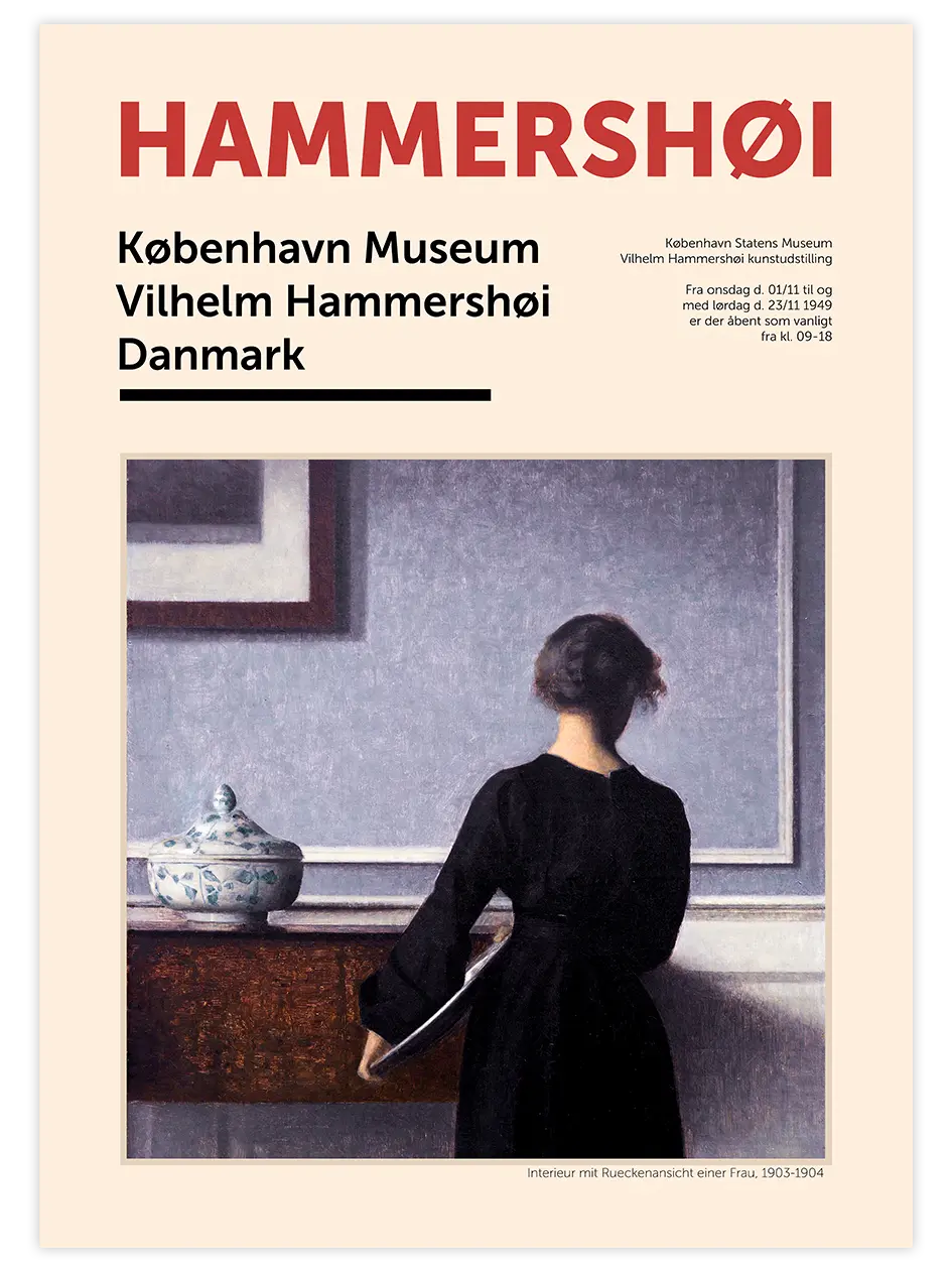 Hammershoi Afiş - Art Print Ünlü Ressamlar Poster