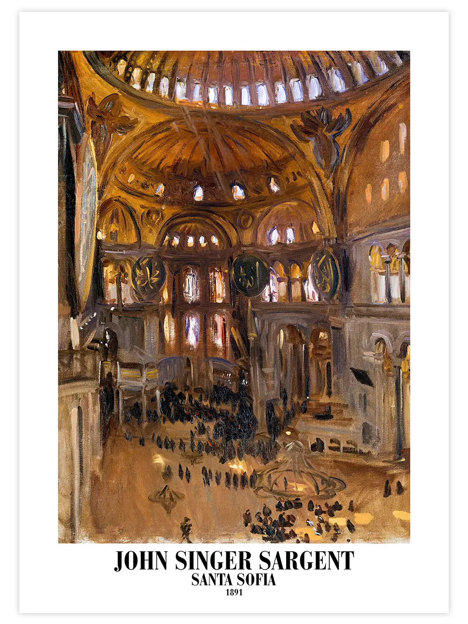 Ayasofya - Art Print Ünlü Ressamlar Poster