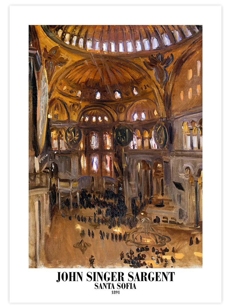 Ayasofya - Art Print Ünlü Ressamlar Poster