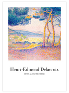 Delacroix Pines Along The Shore - Art Print