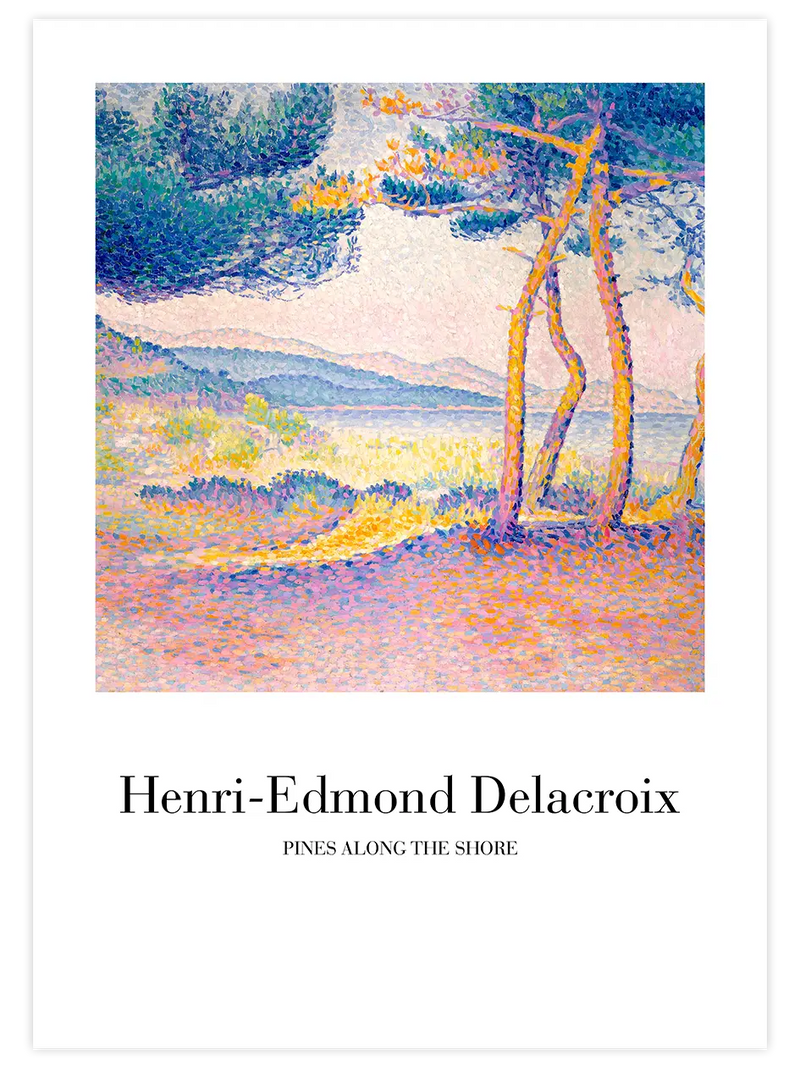 Delacroix Pines Along The Shore - Art Print Ünlü Ressamlar Poster