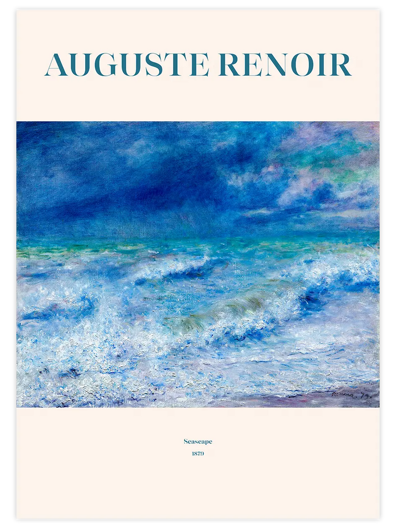 Renoir Seascape - Art Print Ünlü Ressamlar Poster