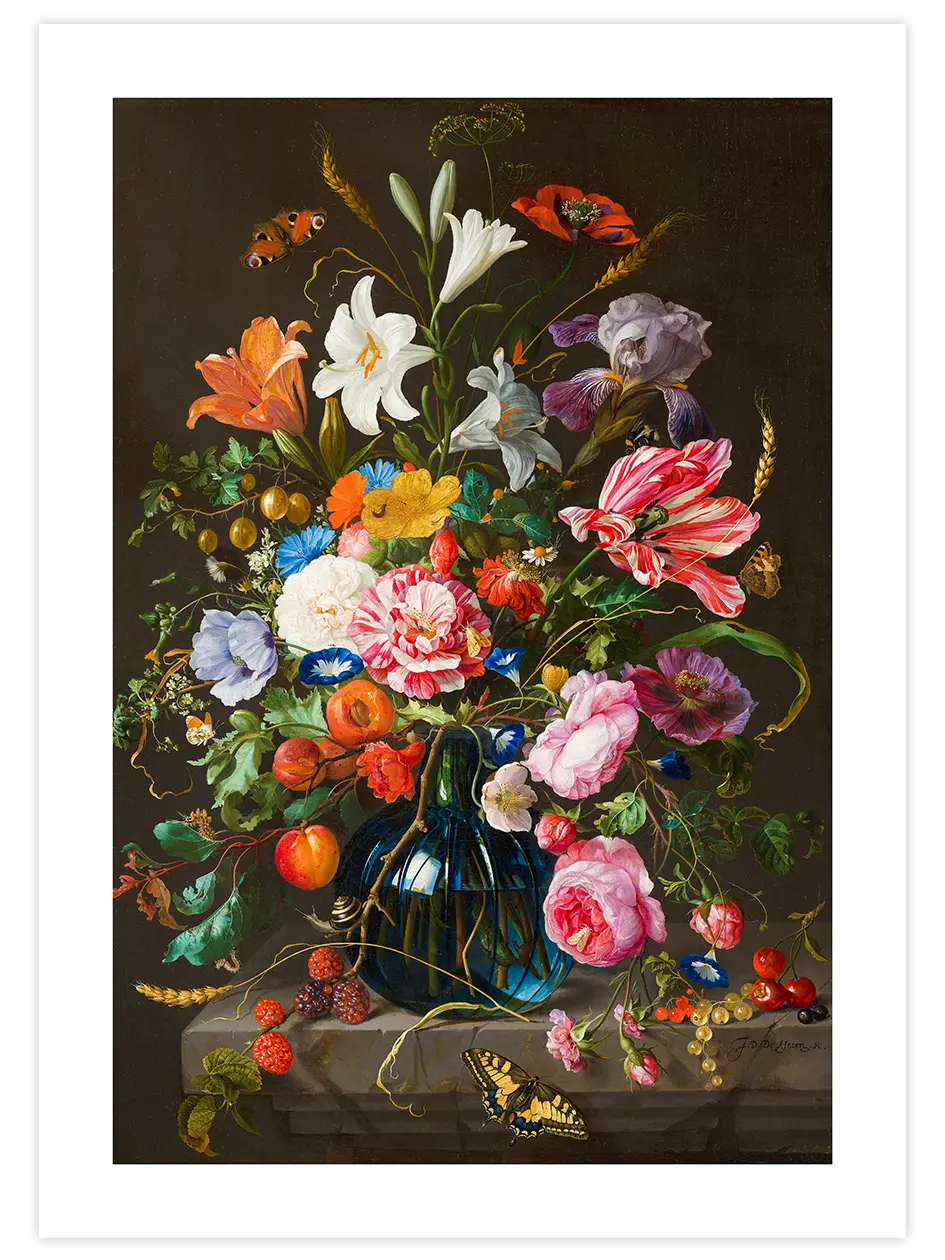 Çiçekli Vazo - Art Print Ünlü Ressamlar Poster