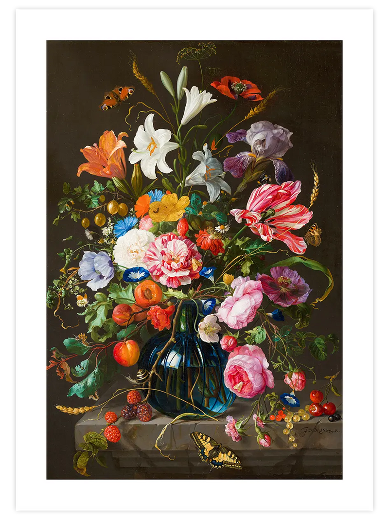 Çiçekli Vazo - Art Print Ünlü Ressamlar Poster