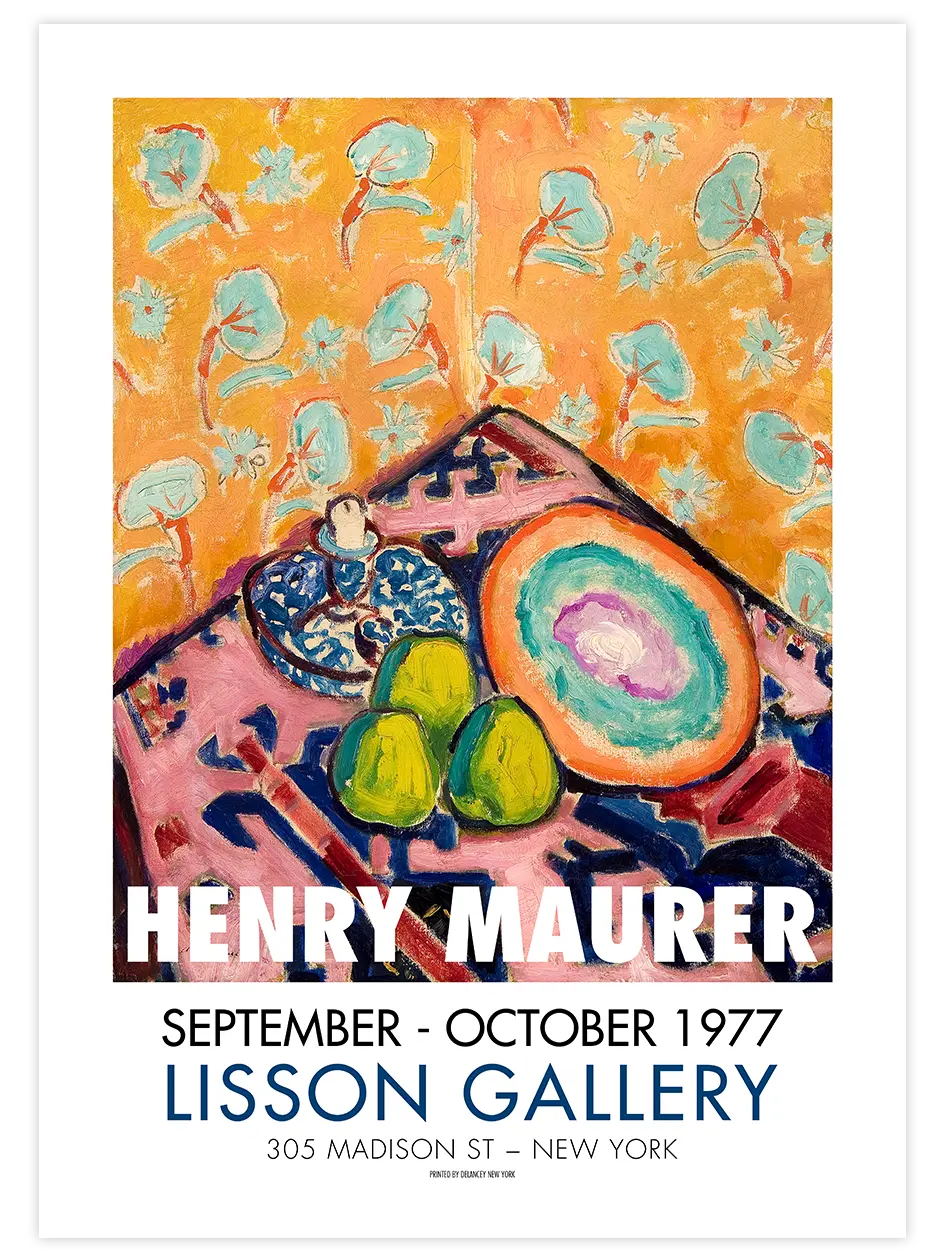 Henry Maurer Afiş N3 - Art Print Ünlü Ressamlar Poster