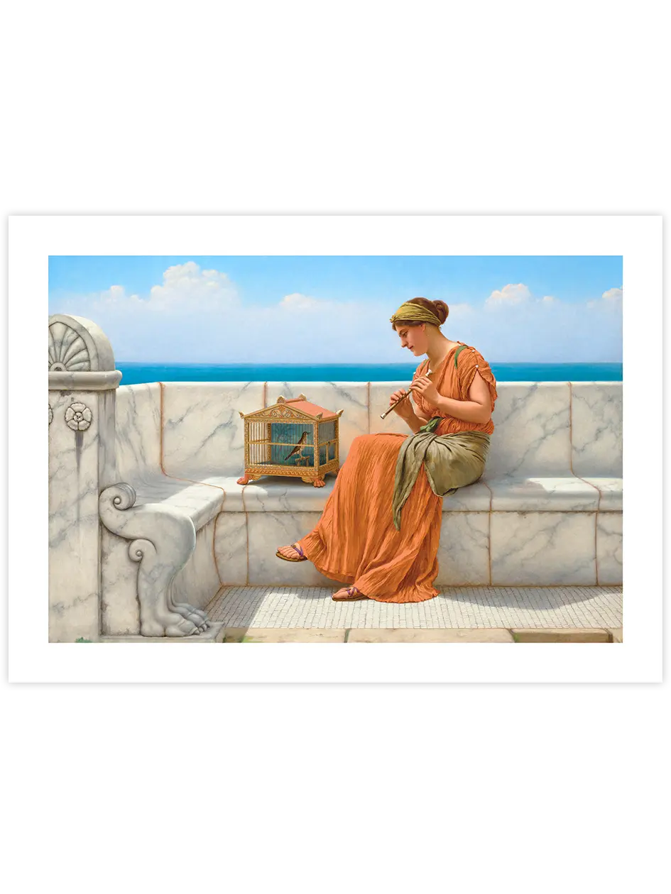 William Godward Songs Without Words - Art Print Ünlü Ressamlar Poster