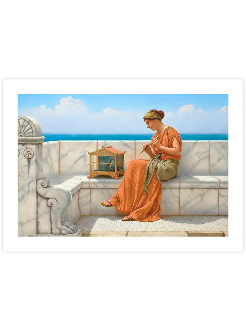 William Godward Songs Without Words - Art Print Ünlü Ressamlar Poster