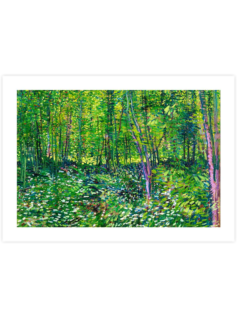 Van Gogh Trees and Undergrowth - Art Print Ünlü Ressamlar Poster