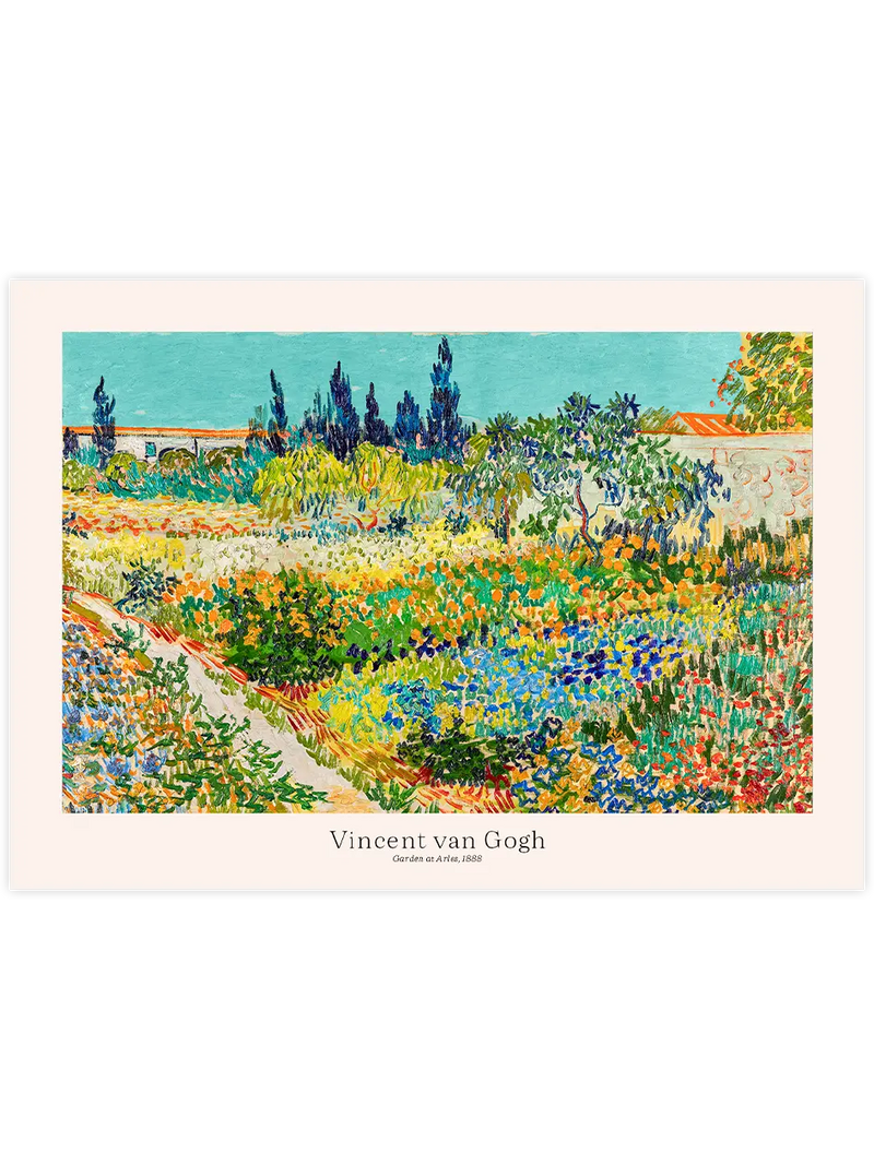 Van Gogh Garden at Arles - Art Print Ünlü Ressamlar Poster