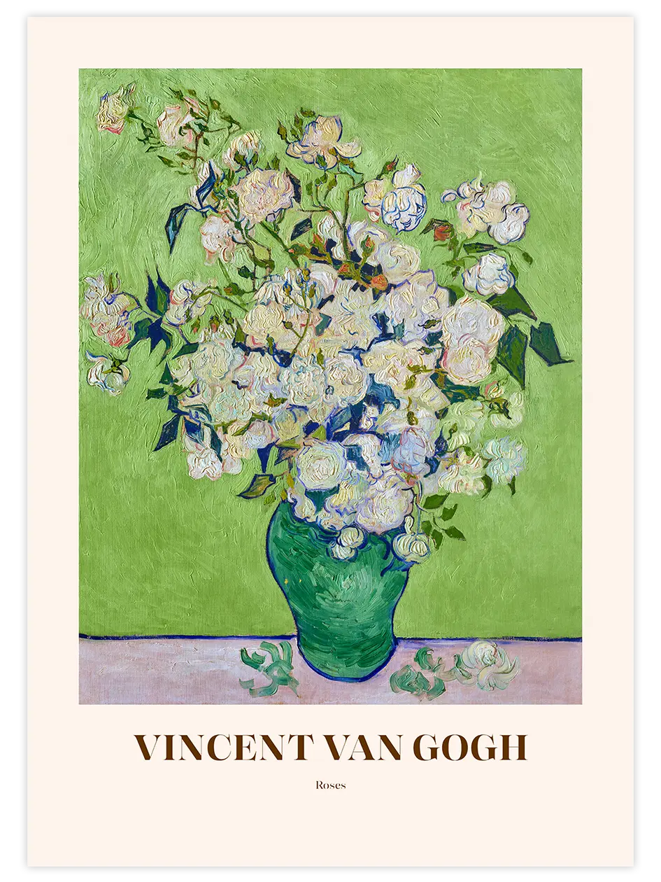 Van Gogh Roses - Art Print Ünlü Ressamlar Poster