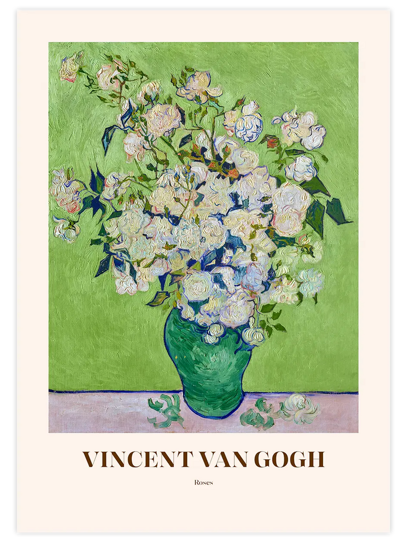Van Gogh Roses - Art Print Ünlü Ressamlar Poster
