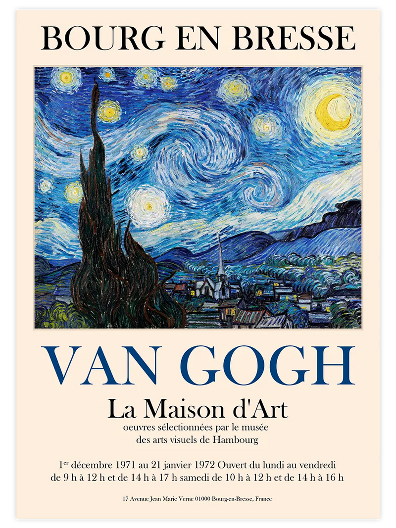 Van Gogh Afiş N1 - Art Print Ünlü Ressamlar Poster