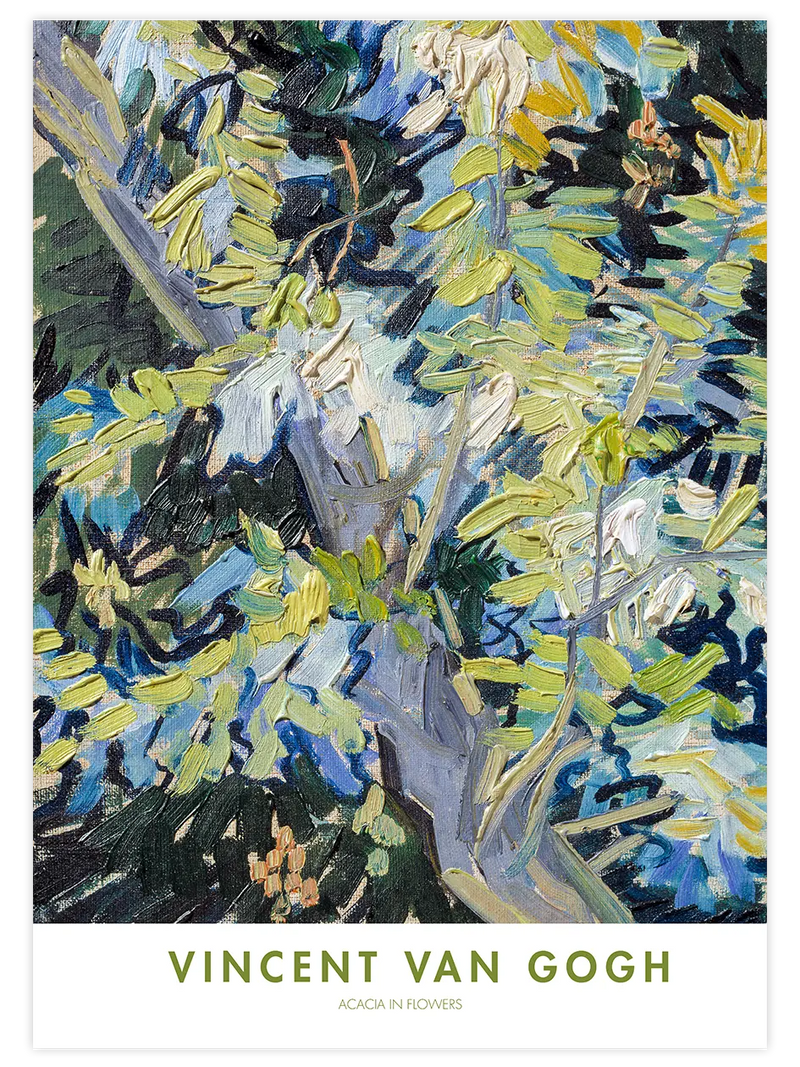 Van Gogh Acacia in Flowers - Art Print Ünlü Ressamlar Poster