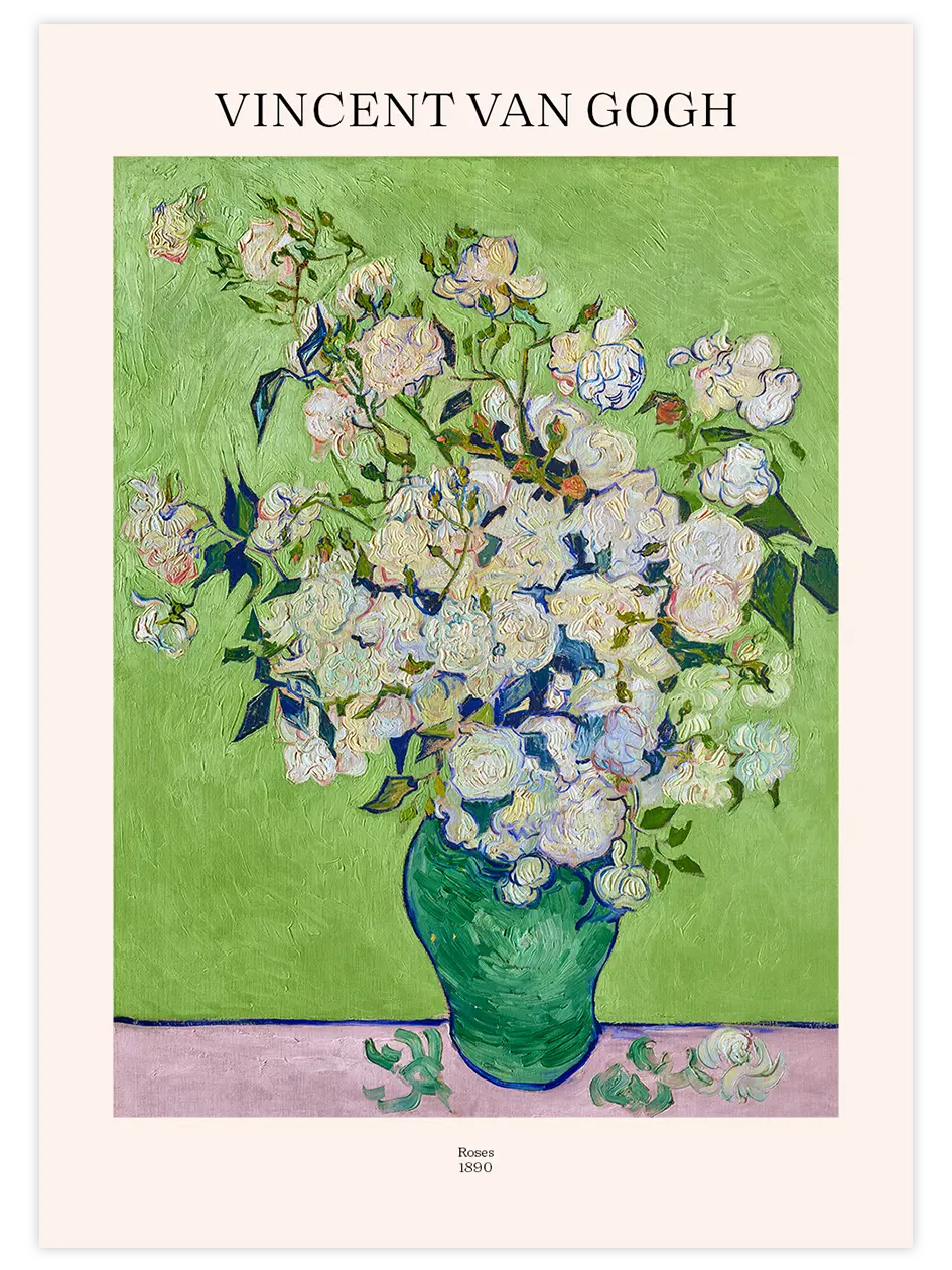 Van Gogh Roses - Art Print Ünlü Ressamlar Poster