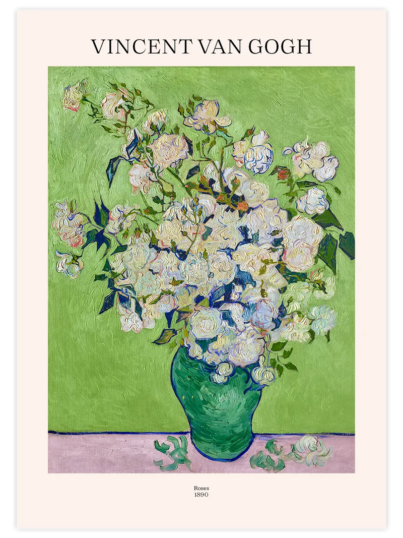 Van Gogh Roses - Art Print Ünlü Ressamlar Poster